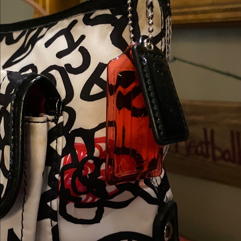 Coach Poppy Daisy Floral Graffiti Messenger Crossbody Bag - Picture 4 of 16